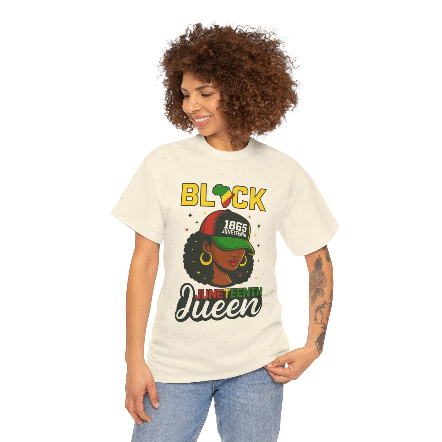 Juneteenth Black Queen T-Shirt – 1865 Afrocentric Pan-African Pride Tee for Women | Melanin Magic Shirt | African American Heritage Gift