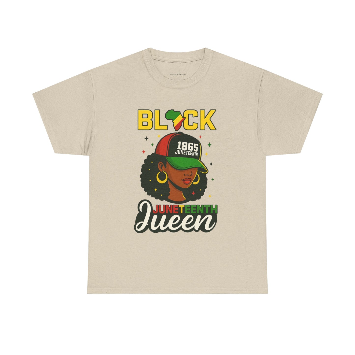 Juneteenth Black Queen T-Shirt – 1865 Afrocentric Pan-African Pride Tee for Women | Melanin Magic Shirt | African American Heritage Gift