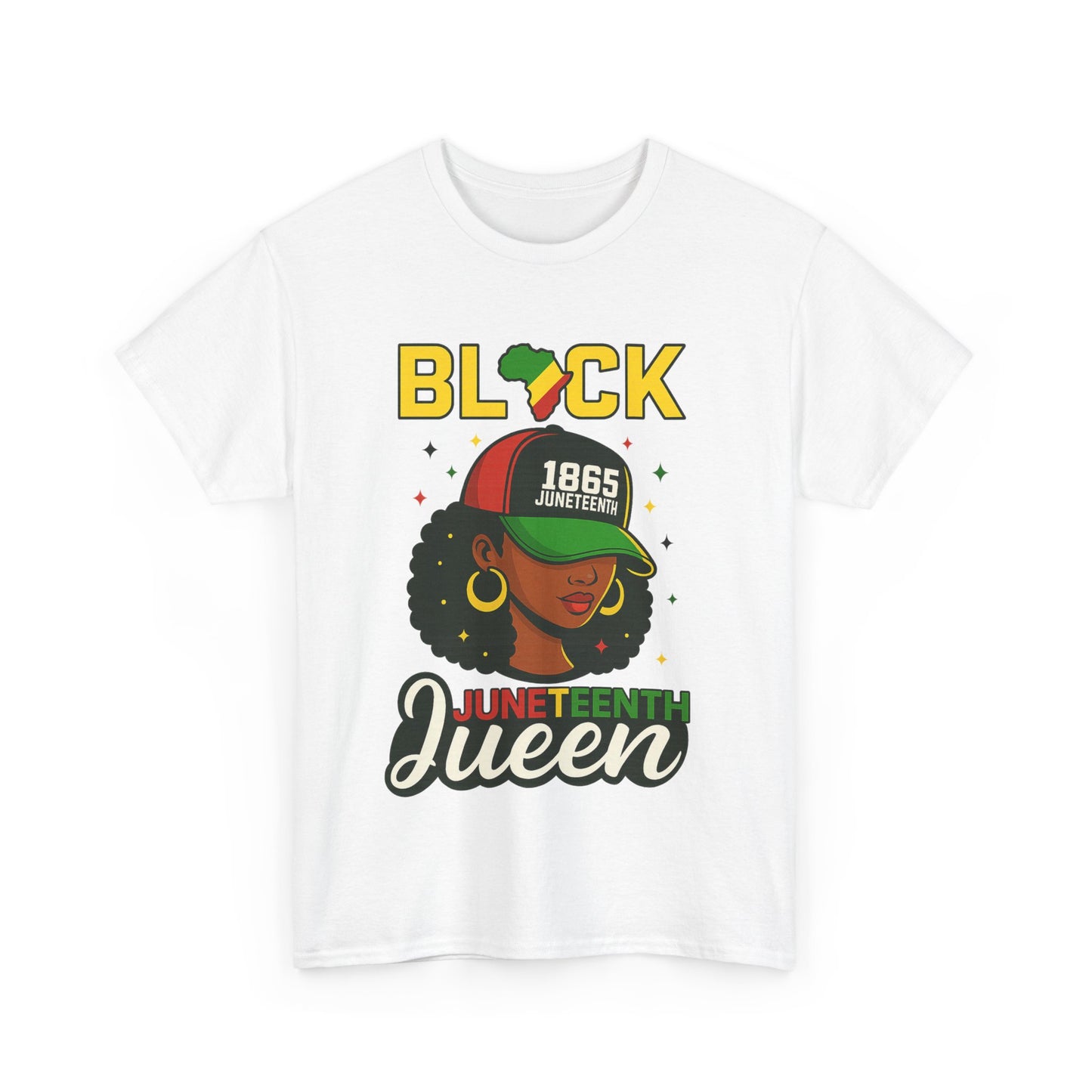 Juneteenth Black Queen T-Shirt – 1865 Afrocentric Pan-African Pride Tee for Women | Melanin Magic Shirt | African American Heritage Gift