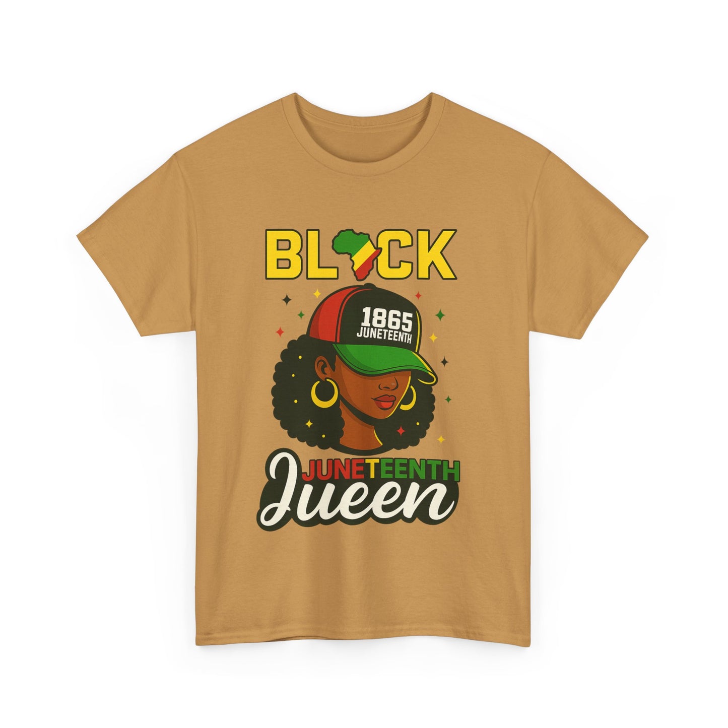 Juneteenth Black Queen T-Shirt – 1865 Afrocentric Pan-African Pride Tee for Women | Melanin Magic Shirt | African American Heritage Gift