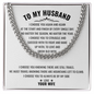 To My Husband Cuban Link Chain