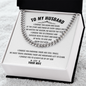 To My Husband Cuban Link Chain