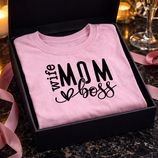 Wife and Mom T-Shirt | Dual Crown™ Signature Tee