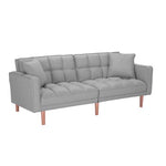 Modern Futon Lovseat - Light Grey