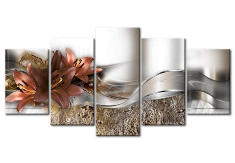 Flower Canvas Paintings - 5 Pieces