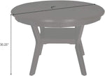 5 Piece Round Dining Set - Grey