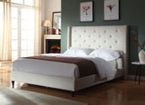 Platform Bed with Slats - Light Beige/Cream - Full