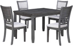 5 Piece Dining Table Set - Grey