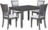 5 Piece Dining Table Set - Grey