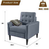 Modern Accent Chair - Light Grey