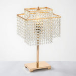 Crystal Table Lamp - Gold