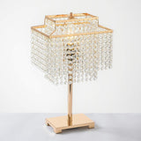 Crystal Table Lamp - Gold