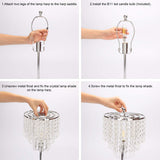 Crystal Table Lamp with Dual USB Charging Ports