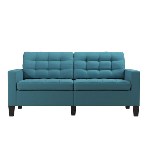 Mid-Century Modern Upholstered Sofa - Teal