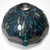 Table Lamp - Sea Blue Stained Glass