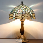 Table Lamp - Sea Blue Stained Glass