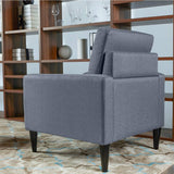 Modern Accent Chair - Light Grey