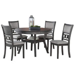 5 Piece Round Dining Set - Grey