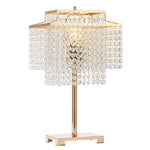 Crystal Table Lamp - Gold