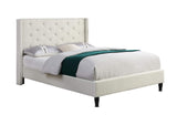 Platform Bed with Slats - Light Beige/Cream - Full