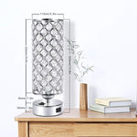 Crystal Desk Lamp with USB Port