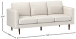 Modern Upholstered Sofa Couch - Linen