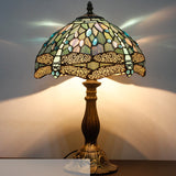 Table Lamp - Sea Blue Stained Glass