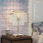 Crystal Table Lamp - Gold