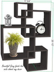 4 Cube Intersecting Floating Shelves - Espresso Finish