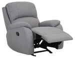 Contemporary Glider Recliner - Grey