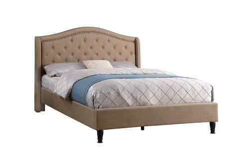 Brown Platform Bed - King