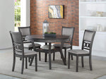 5 Piece Round Dining Set - Grey