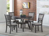 5 Piece Round Dining Set - Grey