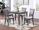 5 Piece Dining Table Set - Grey