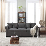 Classic Linen Sofa - Slate