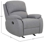 Contemporary Glider Recliner - Grey