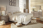 Upholstered Tufted Bed Frame - Beige - Queen